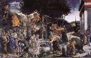 Sandro Botticelli The temptation of mossy painting